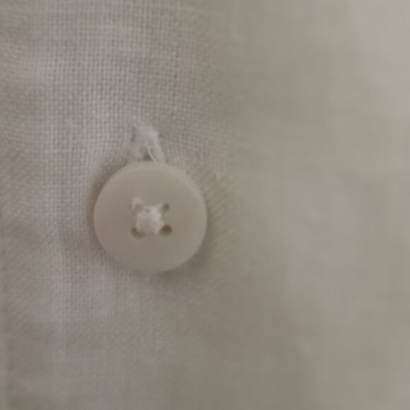 'SADDLEBRED' White Short sleeve Shirt Size XLT Linen blend NWT - Picture 11 of 14